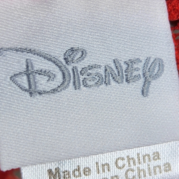 Disney Mickey Mouse Red Floral Lace Back Sleeveless Tank Top Size Medium (7-9) - Picture 6 of 9